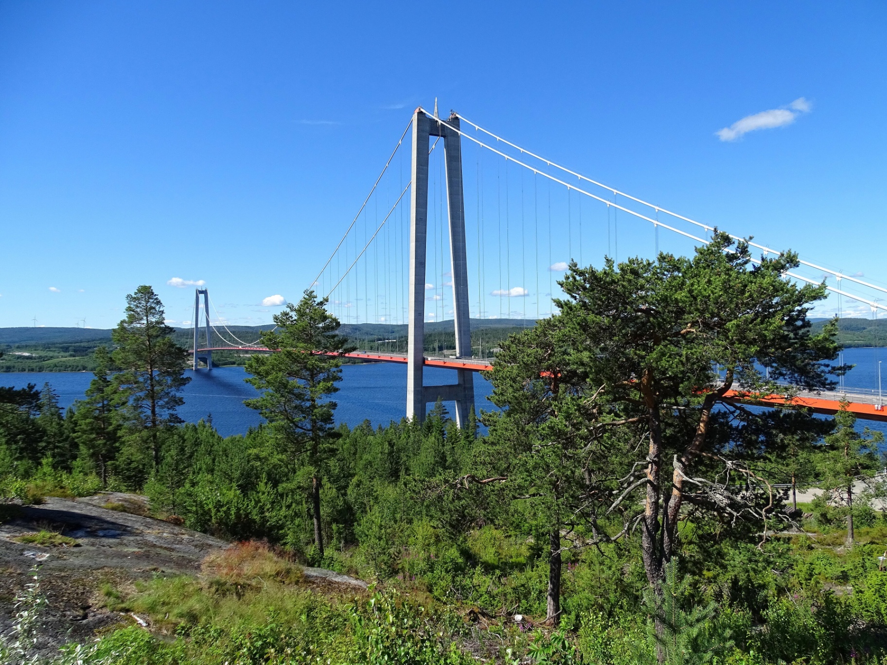Höga Kusten bron över fjorden